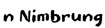 n Nimbrung Font Image