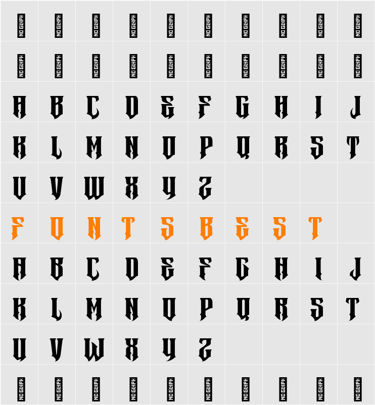 Metrim - Demo Version Character Map