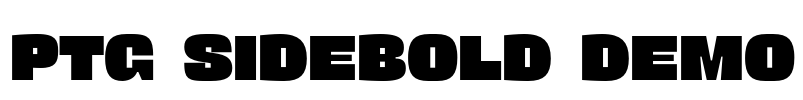 PTG SIDEBOLD DEMO Font Image