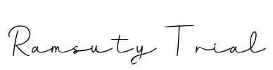 Ramsuty Trial Font Image
