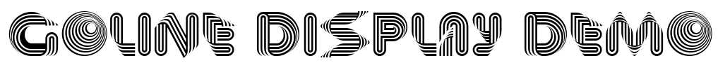 Goline Display Demo Font Image