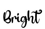 Bright Font Image