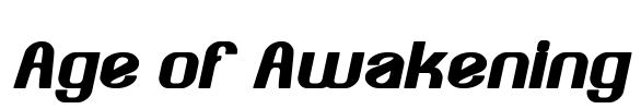 Age of Awakening Font Image