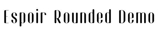 Espoir Rounded Demo Font Image