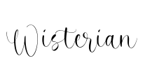 Wisterian Font Image