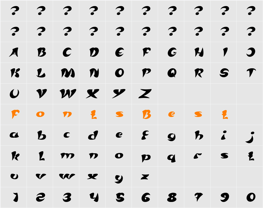 ASIA PACIFIC Character Map
