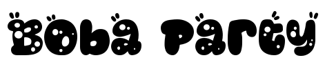 Boba Party Font Image
