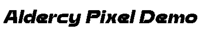 Aldercy Pixel Demo Font Image