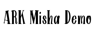 ARK Misha Demo Font Image