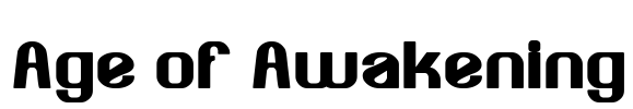 Age of Awakening Font Image