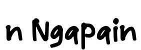 n Ngapain Font Image