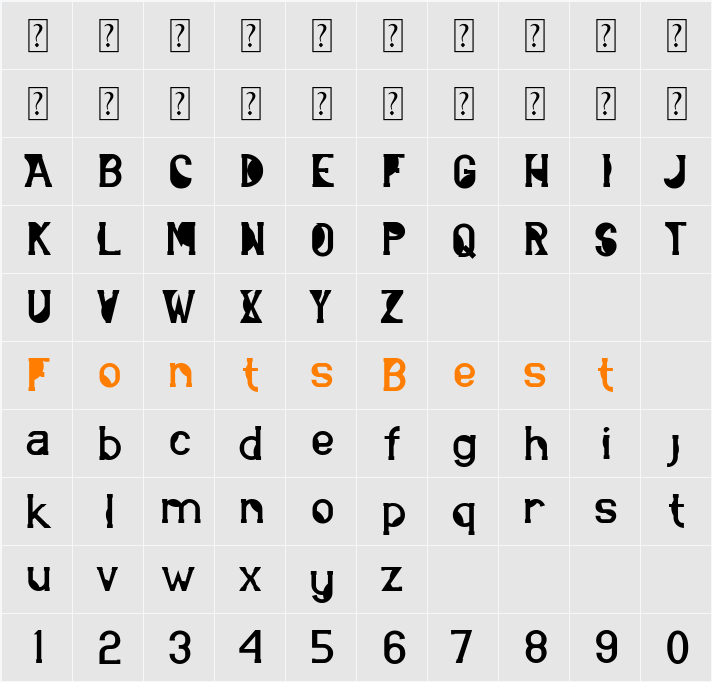 abstrak Character Map