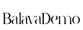 BalavaDemo Font Image