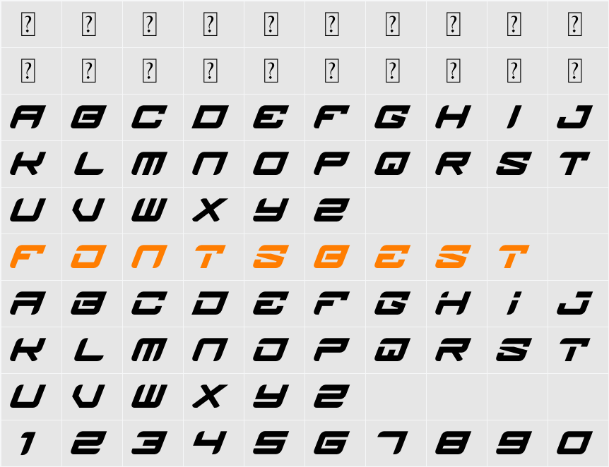 Brake DIsc Character Map