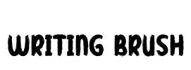 Writing Brush Font Image