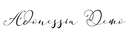 Adonessia Demo Font Image