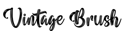 Vintage Brush Font Image