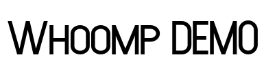 Whoomp DEMO Font Image