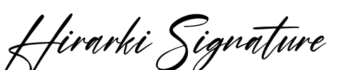 Hirarki Signature Font Image
