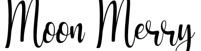 Moon Merry Font Image