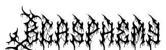 Blasphemy Font Image