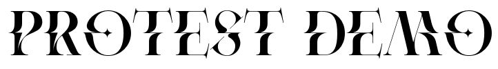 Protest Demo Font Image