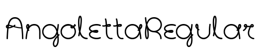 AngolettaRegular Font Image