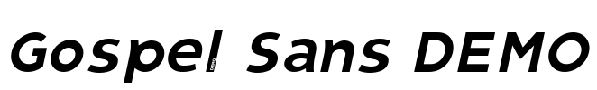 Gospel Sans DEMO Font Image