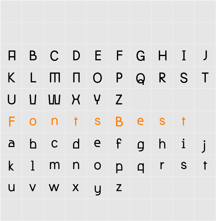 Qalited Demo Character Map