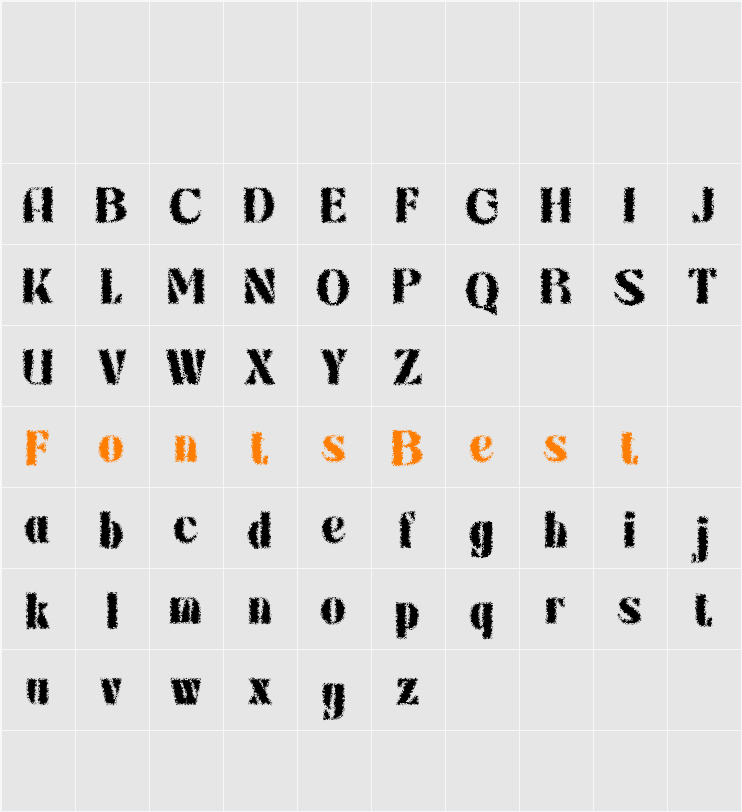 Berlona Unfocus Demo Character Map