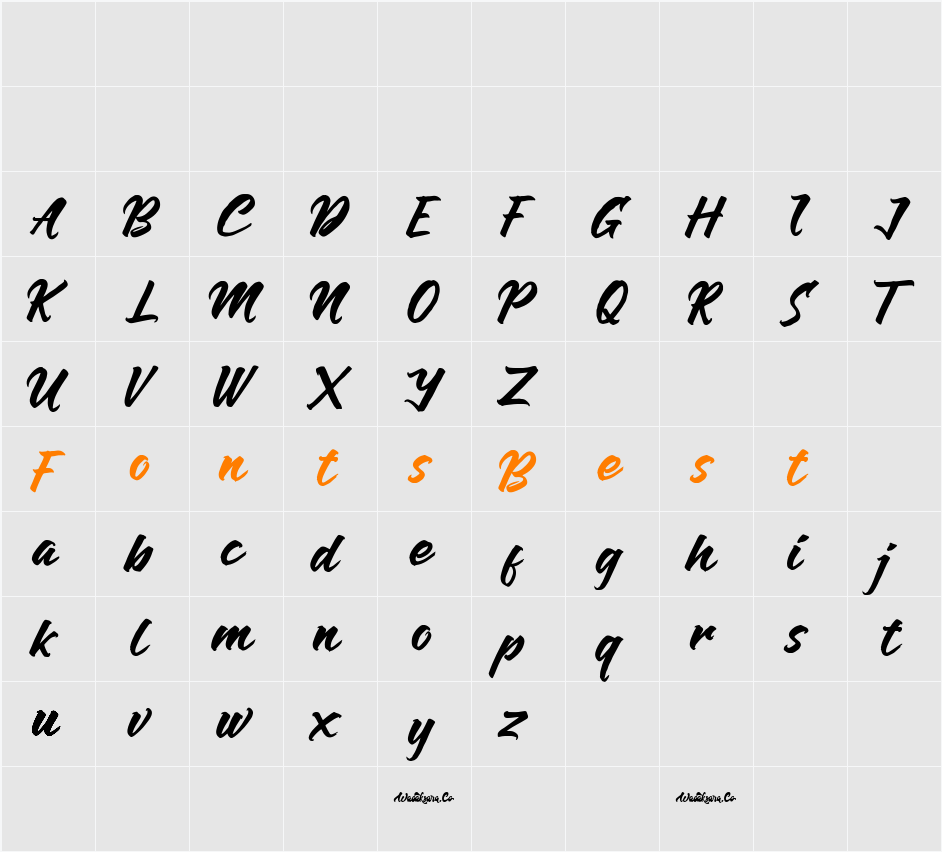 Anthares Demo Character Map