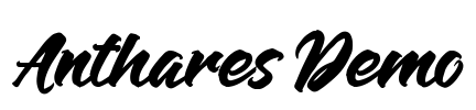 Anthares Demo Font Image