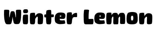 Winter Lemon Font Image