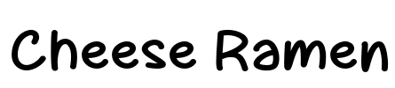 Cheese Ramen Font Image