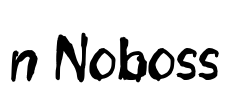 n Noboss Font Image
