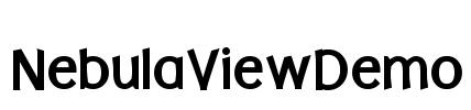 NebulaViewDemo Font Image