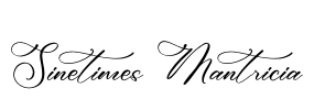 Sinetimes Mantricia Font Image