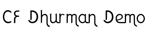 CF Dhurman Demo Font Image