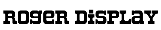Roger Display Font Image