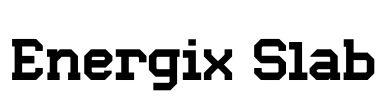 Energix Slab Font Image
