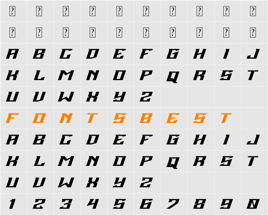 Noise Gear Character Map