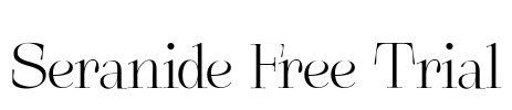 Seranide Free Trial Font Image