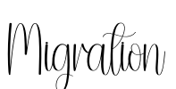Migration Font Image