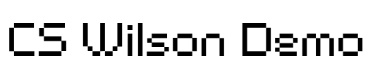 CS Wilson Demo Font Image