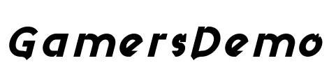 GamersDemo Font Image