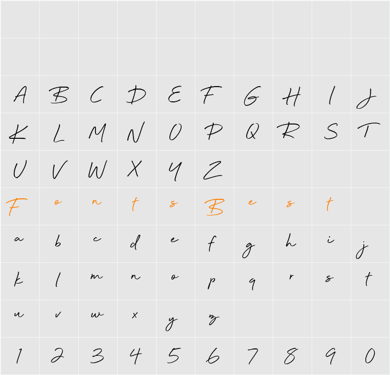 Beyond Infinity - Demo Character Map