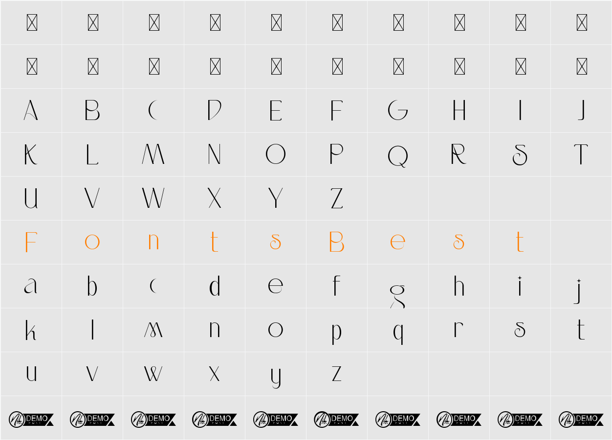 Daily Super Demo Character Map