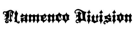 Flamenco Division Font Image