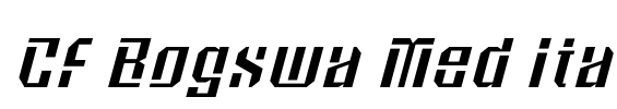 CF Bogswa Med Ita Font Image
