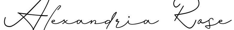 Alexandria Rose Font Image